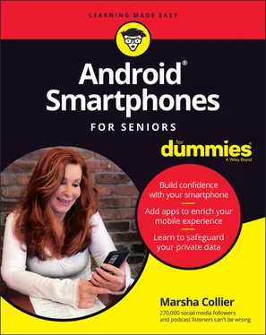 Marsha Collier Android Smartphones For Seniors For Dummies обложка книги