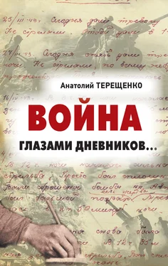 Анатолий Терещенко Война глазами дневников обложка книги