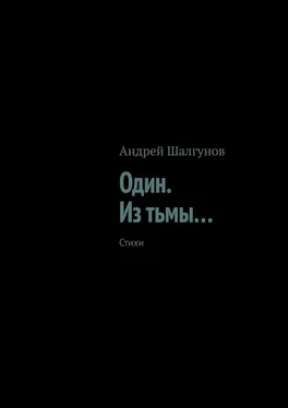 Андрей Шалгунов Один. Из тьмы… Стихи обложка книги