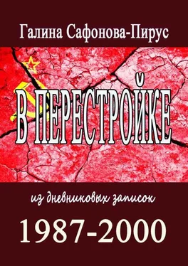 Галина Сафонова-Пирус В Перестройке. 1987—2000. Из дневниковых записок обложка книги