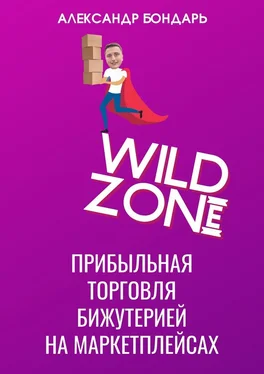 Александр Бондарь Wild Zone. Прибыльная торговля бижутерией на маркетплейсах обложка книги