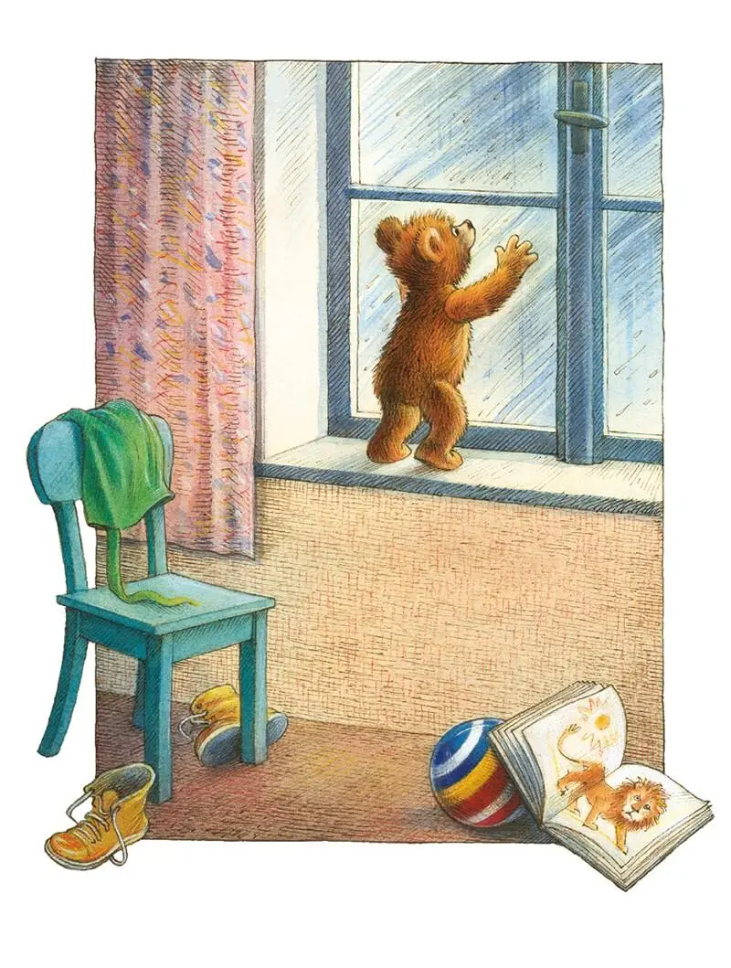Лохматый бурый медвежонок по имени Тедди уже давно жил в детской малыша По - фото 3