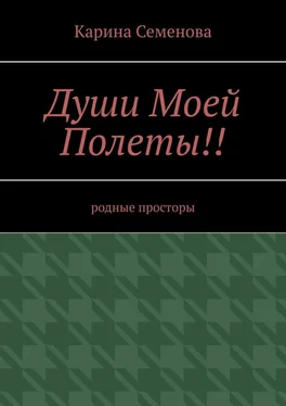 Карина Семенова Души моей полеты!! Родные просторы обложка книги