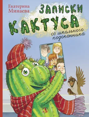 Екатерина Минаева Записки кактуса со школьного подоконника обложка книги