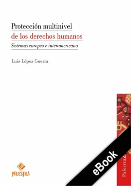 Luis López-Guerra Protección multinivel de los derechos humanos обложка книги