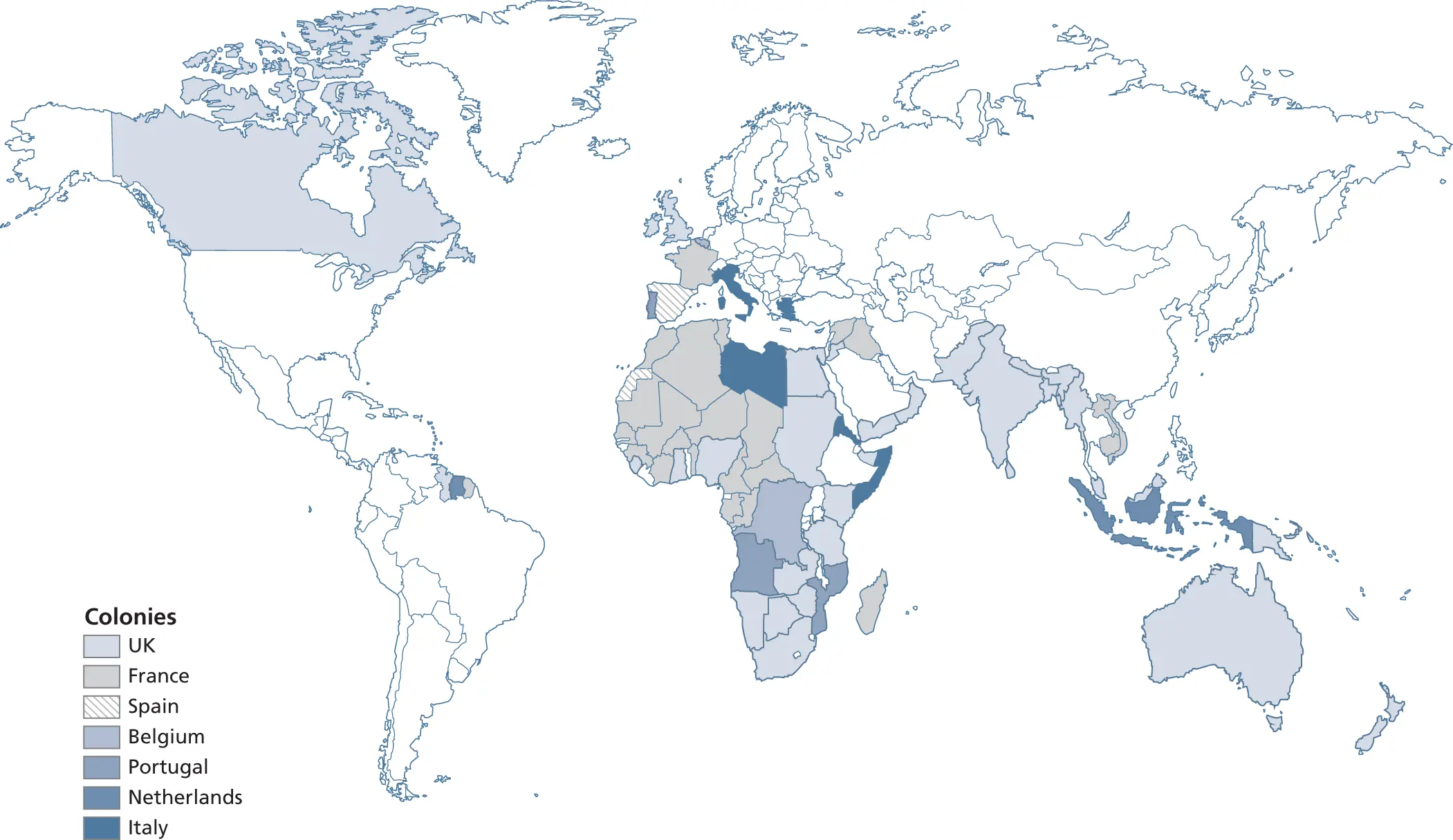 Figure 31 Colonial empires and their colonies 1920 Source Data from World - фото 5