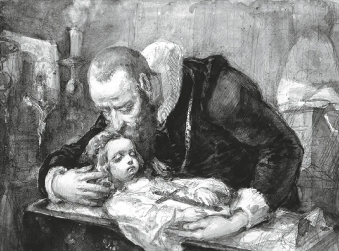 Kochanowski beweint seine Tochter Ursula Gemälde von Jan Matejko 18381893 - фото 8