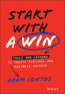 Adam Contos Start With a Win обложка книги