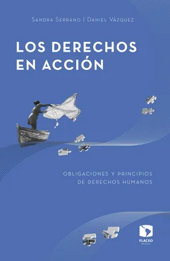 Sandra Serrano Los derechos en acción обложка книги