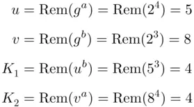 The common secret key possessed by is 4 In calculating we may use the s - фото 642
