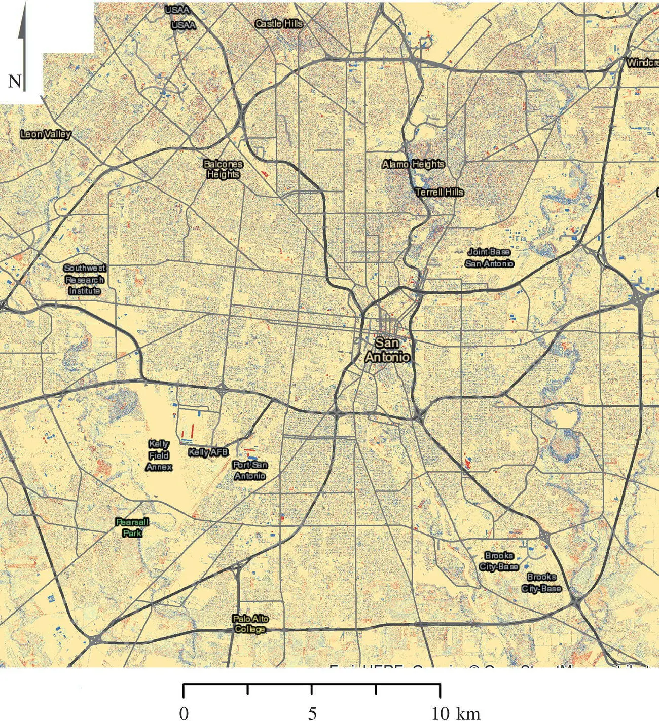 FIGURE 27 Citywide builtup change shown with dDHM in San Antonio Texas - фото 10