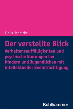 Klaus Hennicke Der verstellte Blick: Verhaltensauffälligkeiten und psychische Störungen bei Kindern und Jugendlichen mit intellektueller Beeinträchtigung обложка книги
