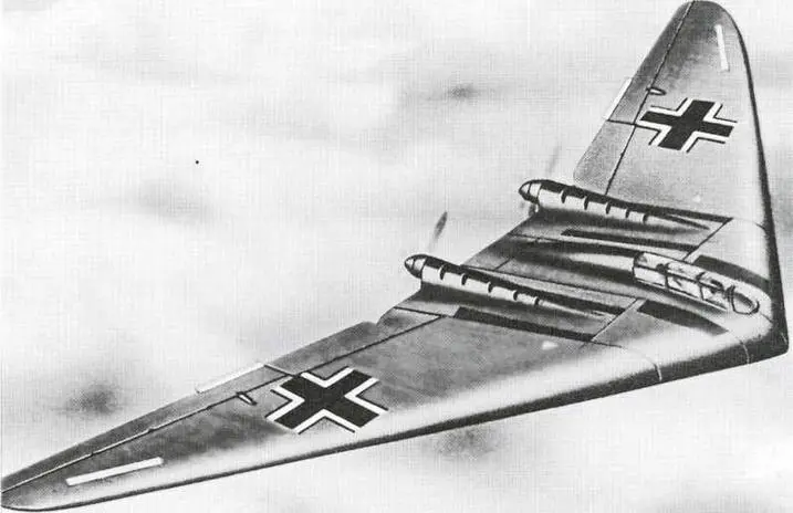 Рисунок изображающий Но VII в полете Позднее повидимому в конце 1944 г - фото 187