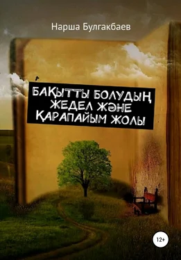 Нарша Булгакбаев Бақытты болудың жедел және қарапайым жолы обложка книги