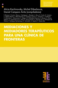 Alicia Kachinovsky Mediaciones y mediadores terapéuticos para una clínica de fronteras обложка книги