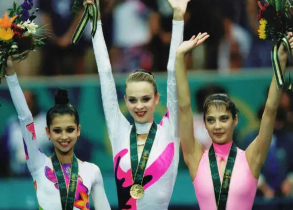 Батыршина Серебрянская Витриченко на пьедестале почета ОИ 1996 Подковерные - фото 19