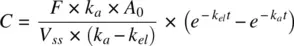 The oral bioavailability of a drug can be estimated from the areas under the PK - фото 46