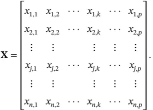The rectangular array contains the data consisting of all of the observations - фото 323