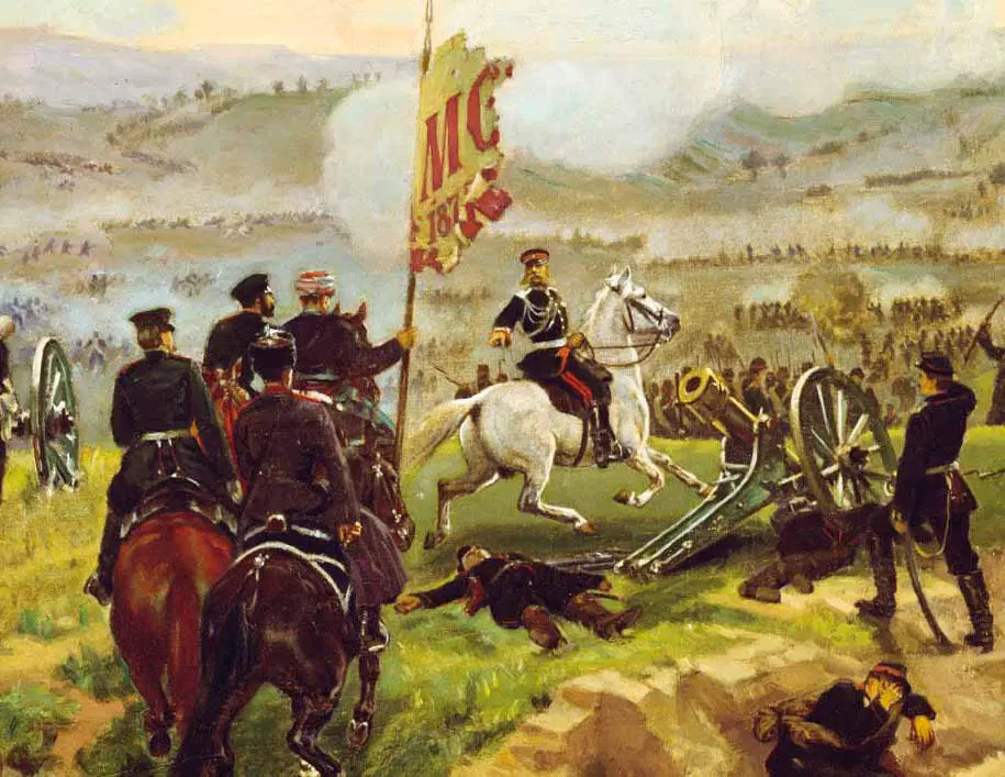 М Д Скобелев под Плевной 20 августа 1877 г Н Д ДмитриевОренбургский - фото 12