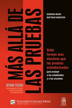 Deborah Meier Más allá de las pruebas/Beyond testing обложка книги