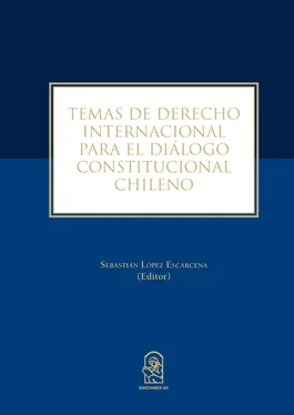 Sebastián López Escarcena Temas de derecho internacional para el diálogo constitucional chileno обложка книги