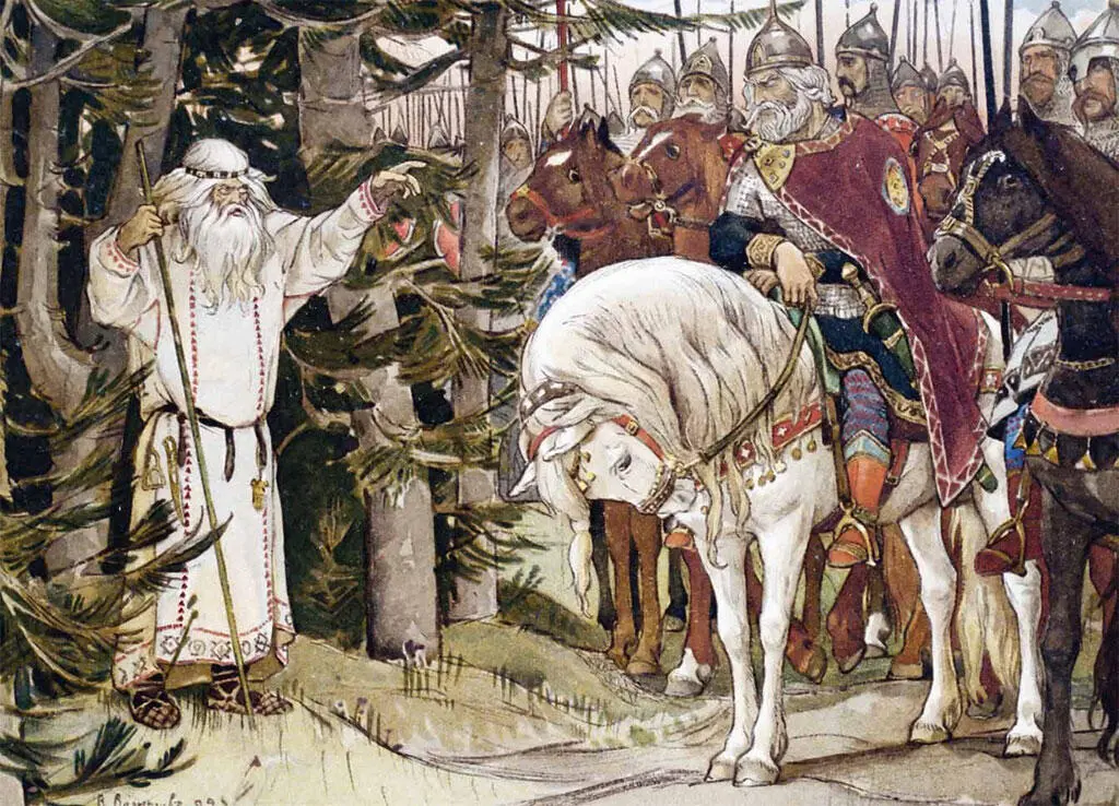 Князь Олег и волхв Пророчество о смерти Олега Легенда о Вещем Олеге в - фото 6