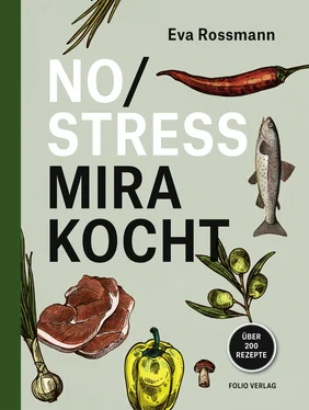 Eva Rossmann No Stress Mira kocht обложка книги