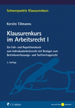 Kerstin Tillmanns Klausurenkurs im Arbeitsrecht I обложка книги