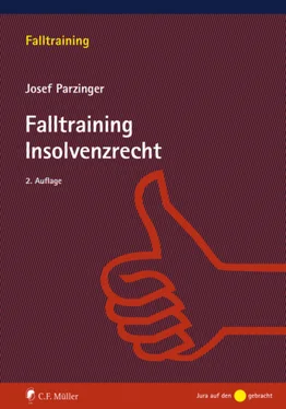 Josef Parzinger Falltraining Insolvenzrecht обложка книги