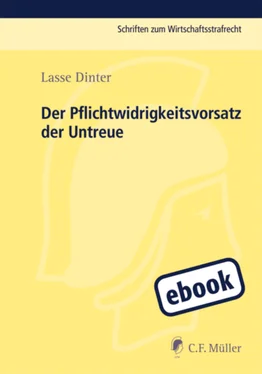 Lasse Dinter Der Pflichtwidrigkeitsvorsatz der Untreue обложка книги