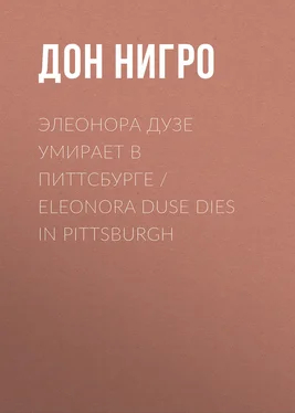 Дон Нигро Элеонора Дузе умирает в Питтсбурге / Eleonora Duse Dies in Pittsburgh обложка книги