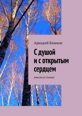 Аркадий Башков С душой и с открытым сердцем. (мысли в стихах) обложка книги