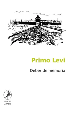 Primo Levi Deber de memoria обложка книги