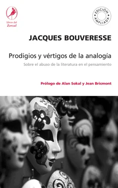 Jacques Bouveresse Prodigios y vértigos de la analogía обложка книги