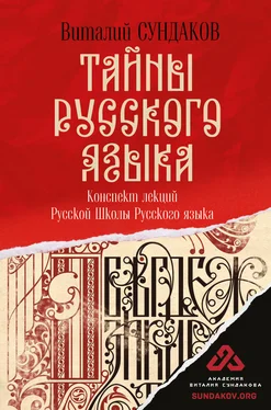 Виталий Сундаков Тайны русского языка. Конспект лекций Русской Школы Русского языка обложка книги