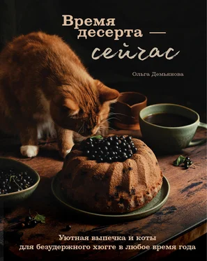 Ольга Демьянова Время десерта – сейчас. Уютная выпечка и коты для безудержного хюгге в любое время года обложка книги