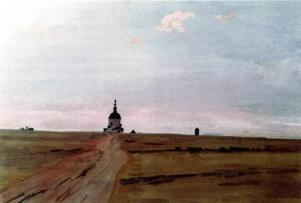Дорога в село Ряссы 1958 Собственность художника Село Воскресенское - фото 10