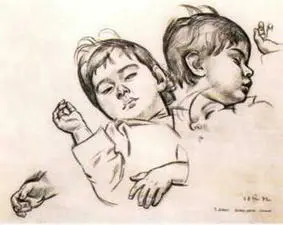 У Маши воспаление легких 1972 Собственность художника Тимофея Мигачева - фото 82