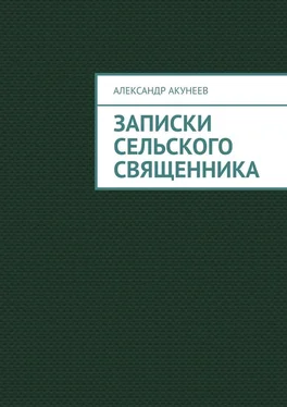 Александр Акунеев Записки сельского священника обложка книги
