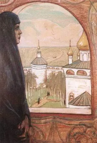В монастыре Иллюстрация к повести ПИ МельниковаПечерского Княжна Тараканова - фото 47