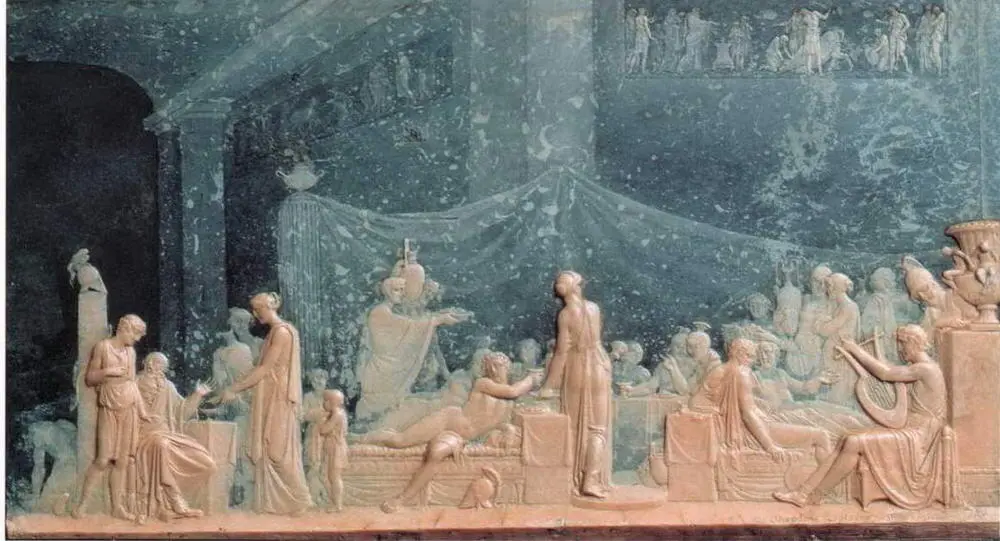 Пир женихов Пенелопы 1814 Барельеф Государственная Третьяковская галерея - фото 16