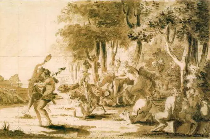 Вакхический поезд Силена 1808 Рисунок Государственная Третьяковская - фото 23
