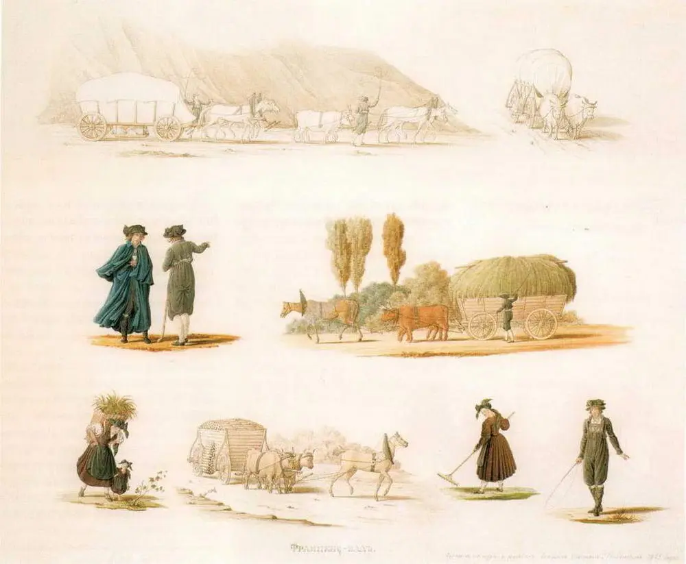 Францесбад Типы и сцены 1845 Акварель Государственная Третьяковская - фото 48