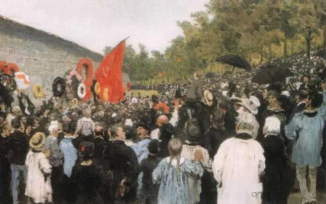Годовой поминальный митинг у стены коммунаров на кладбище ПерЛашез в Париже - фото 19