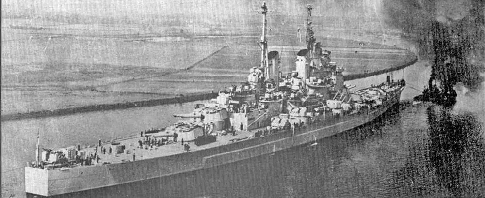 Вэнгард покидает верфь 1946 год Вэнгард на стоянке Вэнгард в 40е - фото 10