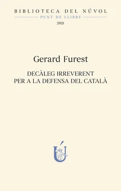 Gerard Furest Decàleg irreverent per a la defensa del català обложка книги