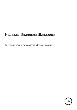 Надежда Шапорова Несколько слов о садоводстве в Старых Упырях обложка книги