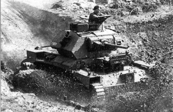 Крейсерский танк Mk IVA на тактических занятиях Mk III Мк V Covenanter - фото 7