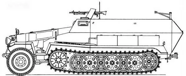 SdKfz251 Бронетранспортер М3 из состава 46го мотопехотного полка 5й - фото 36