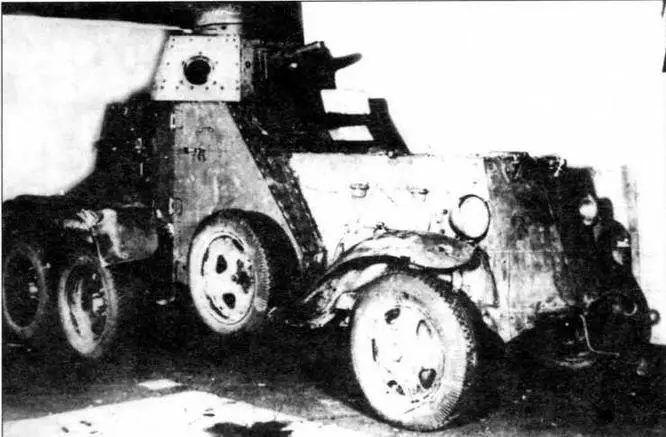 Бронеавтомобиль БА27М захваченный финскими войсками 1940 год Горящий - фото 13